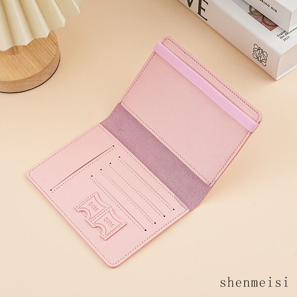 Picture of PU Leather Passbook Bag Multi-function Passbook Holder Passport ID Holder (Light green)