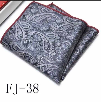 Picture of Men’s Ascot Cravat Tie with Pocket Square – Polyester Silk Scarf (1 Set) (LJN07,Int: One size)