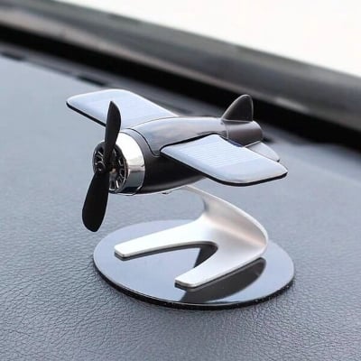 Picture of Solar Aircraft Car Perfume – Solid Aromatherapy Dashboard Ornament & Car Decoration (Black Aircraft)