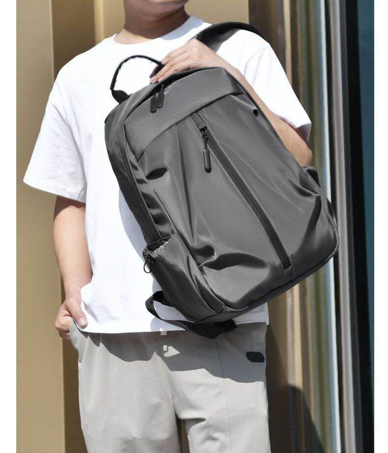 Picture of New Fashion Computer Backpack Men's Leisure Sports Business Travel Backpack (Light Ash)