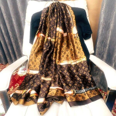 Picture of Printed Satin Silk Scarf - Spring and Autumn new sun protection printing lengthened shawl/Scarf for women (180*90cm) (LJD-017,One size fits all)