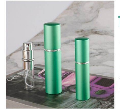 Picture of 10ml Aluminum Perfume Atomizer Spray Bottle + Nozzle  (1p) (Silver)
