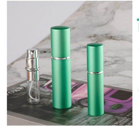 Picture of 10ml Aluminum Perfume Atomizer Spray Bottle + Nozzle  (1p) (Red)