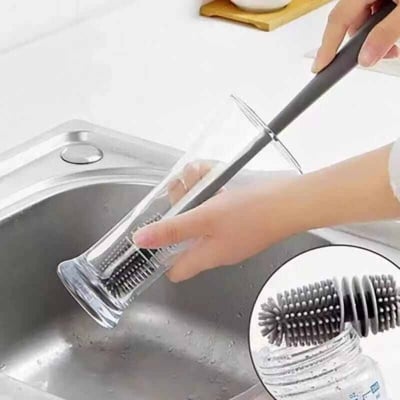 Picture of Silicone Bottle Cleaning Brush Bottle Cleaner for Washing Baby Bottles Handle Brush