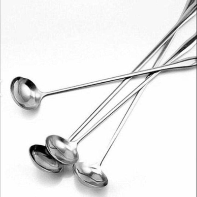 Picture of Steel Long handle Pickle Spoon Round Shape -1 Pieces-23cm/9 Inch