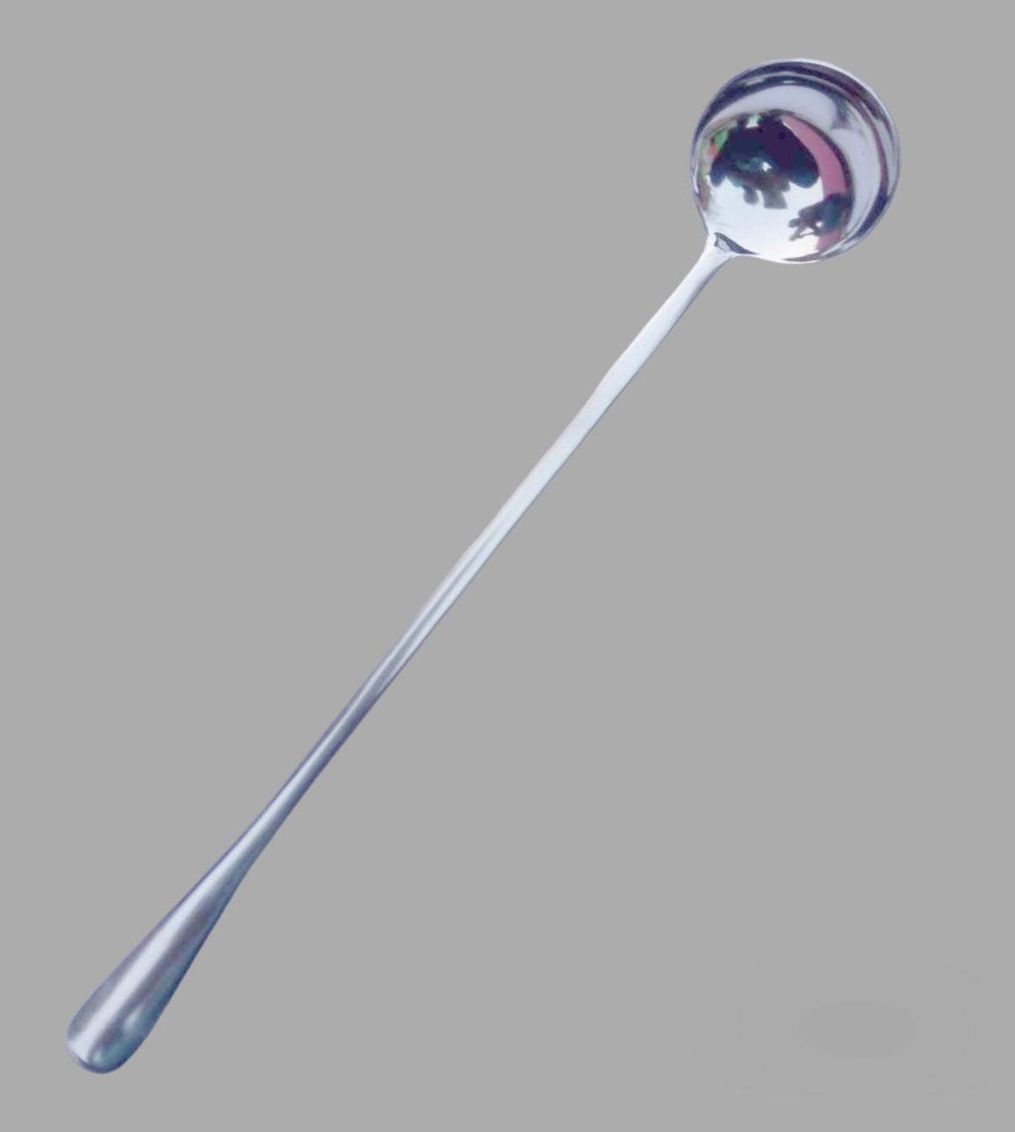 Picture of Steel Long handle Pickle Spoon Round Shape -1 Pieces-23cm/9 Inch