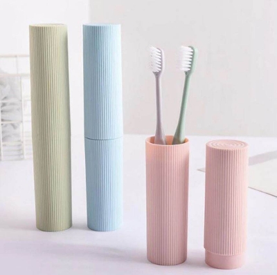 Picture of Capsule Shape Travel Toothbrush Toothpaste Case Holder Portable Toothbrush Storage Plastic Toothbrush Holder