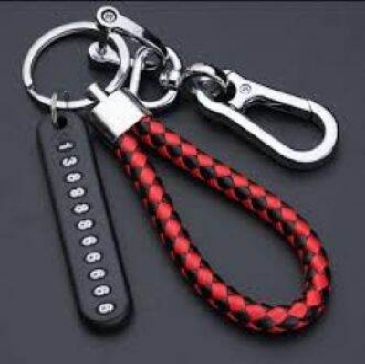 Picture of Special Telephone Number Anti Lost Phone Number Key Ring Keychain for Car and Motorbike