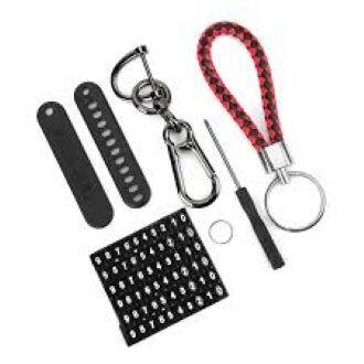 Picture of Special Telephone Number Anti Lost Phone Number Key Ring Keychain for Car and Motorbike