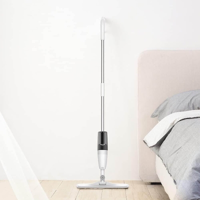 Picture of Healthy water Spray Mop - Floor Mop with Removable Washable Cleaning Pad and Integrated Water Spray Mechanism-White
