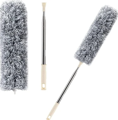 Picture of 9.5 Feet 1Pcs /Adjustable Soft Microfiber Feather Duster Anti Static Dust Extend Handle Household Dusting Brush Cleaning Tools-Multicolor