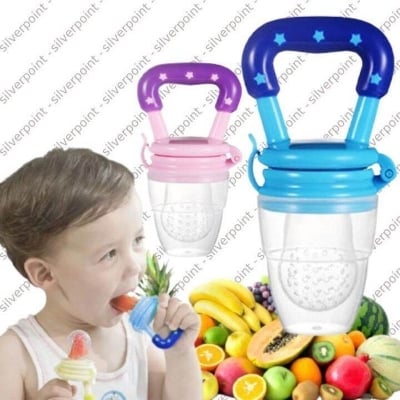 Picture of Baby Fruit Pacifier Fresh Food Feeder Teething Toy Teether Chosni Teat Pacifier Bottles-Multicolor