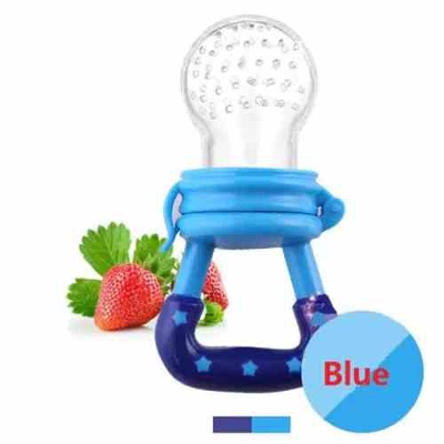 Picture of Baby Fruit Pacifier Fresh Food Feeder Teething Toy Teether Chosni Teat Pacifier Bottles-Multicolor