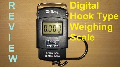 Picture of Electronic digital portable hook type weighing scale (50 KG)-Black