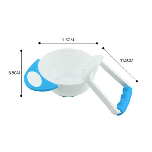 Picture of 1 pcs Baby Mash And Serve Bowl Baby Food Masher Grinding Bowl-Multicolor-Multicolor