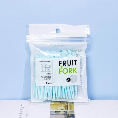 Picture of 50 Pcs Fruit Fork Packet-Multicolor
