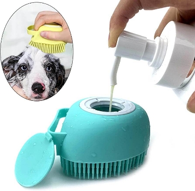 Picture of Bath Massage Gloves Brush Soft Safety Silicone-Multicolor