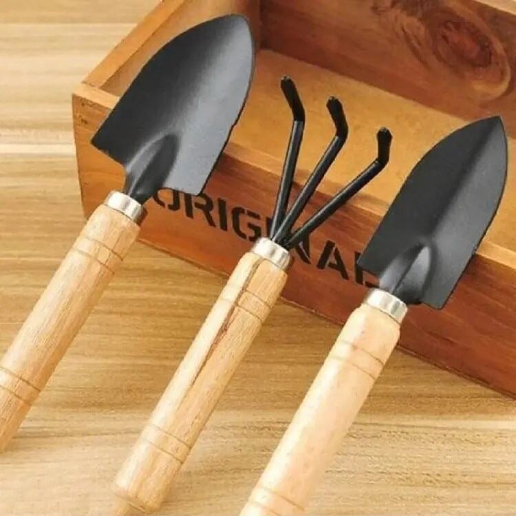 Picture of 3 pcs Large Garden Tools Set Garden Tools Set Small 7" - 3 PCS gardening tools, Garden tool-Multicolor