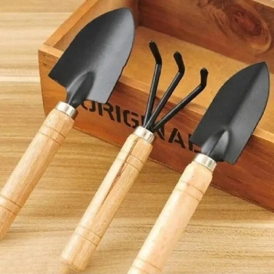 Picture of 3 pcs Large Garden Tools Set Garden Tools Set Small 7" - 3 PCS gardening tools, Garden tool-Multicolor
