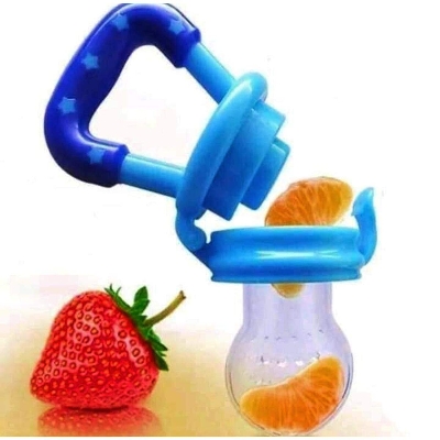 Picture of Baby Fruit Juicer, BABY FRUIT PACIFIER Fresh Food Feeder Teether Chosni Teat Pacifier Bottles-Multicolor