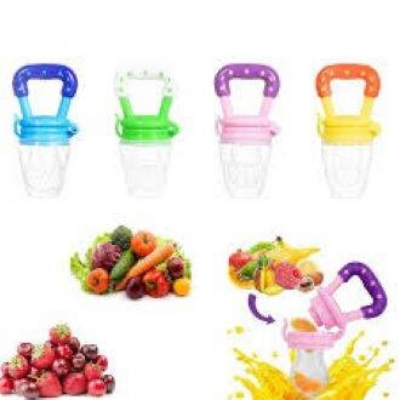 Picture of Baby Fruit Juicer, BABY FRUIT PACIFIER Fresh Food Feeder Teether Chosni Teat Pacifier Bottles-Multicolor