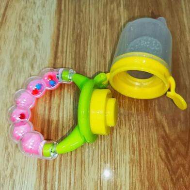 Picture of Fruit Feeder Pacifier with jhunjhuni - Infant Teething Toy Teether-Multicolor