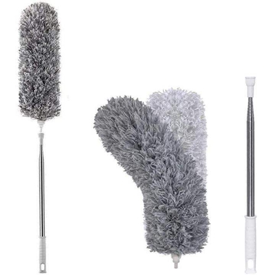 Picture of 9.5 feet Bendable feather duster with extra long extendable microfiber duster-Multicolor