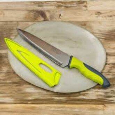 Picture of Stainless Steel Chefs Knife With Cover for Kitchen Original Chinese Cooking Knives-Multicolor