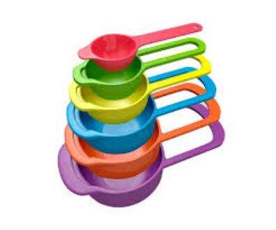 Picture of Measurement Cup Set - Rainbow 6Pcs-Multicolor