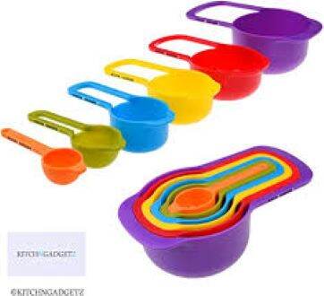 Picture of Measurement Cup Set - Rainbow 6Pcs-Multicolor