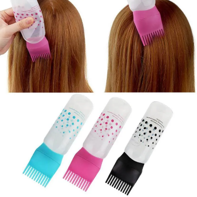 Picture of Printed Multi-functional Hair Dyeing Treatment Oil Cream Shampoo Bottle Oil Coloring Dispensing Applicator Brush Tip Tool