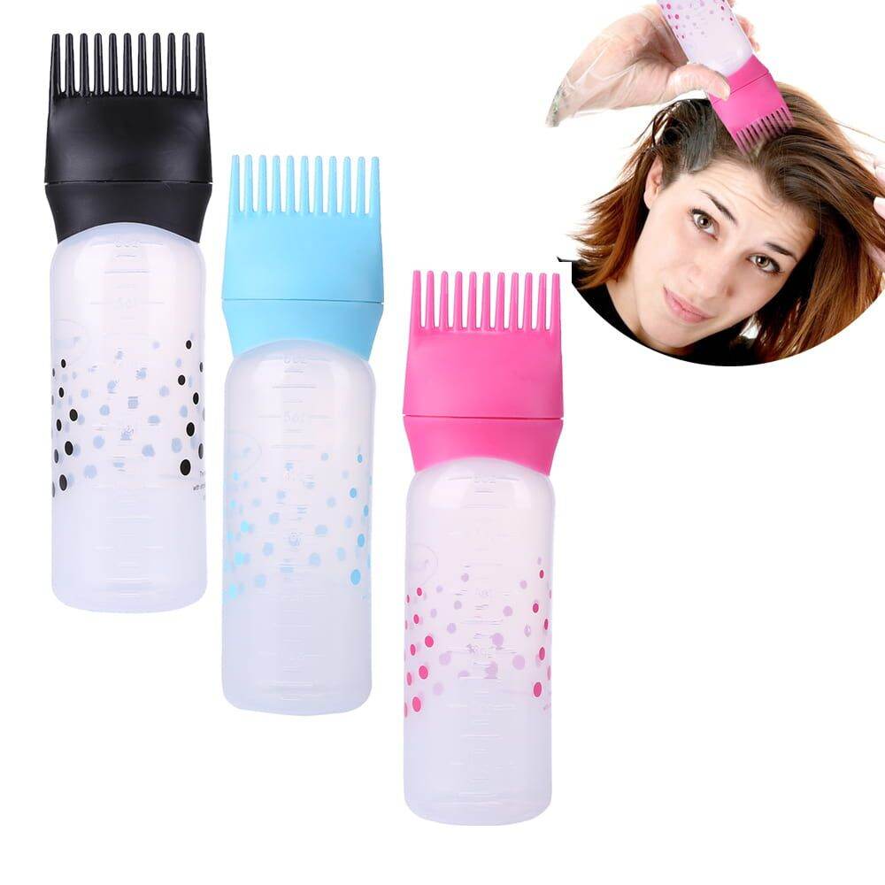 Picture of Printed Multi-functional Hair Dyeing Treatment Oil Cream Shampoo Bottle Oil Coloring Dispensing Applicator Brush Tip Tool