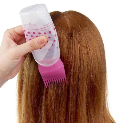 Picture of Printed Multi-functional Hair Dyeing Treatment Oil Cream Shampoo Bottle Oil Coloring Dispensing Applicator Brush Tip Tool