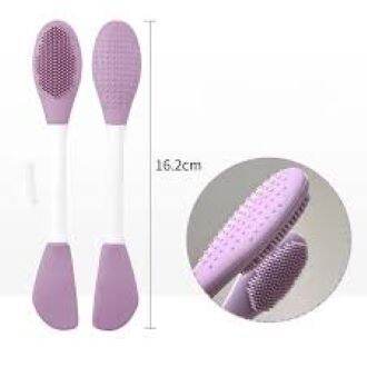 Picture of Double Head Facial Mask Brush Silicone Applicator Spoon Spatula Stirring Stick Women Skin Face Cleansing Care Home Makeup Tools 1pcs