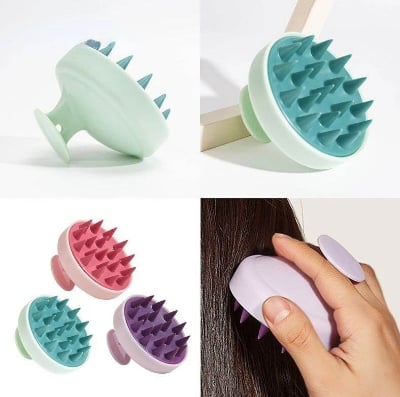 Picture of High-quality Silicone Shampoo Brush / Hair Scalp Massage Brush Silicone Hair Care Hair brushes combs
