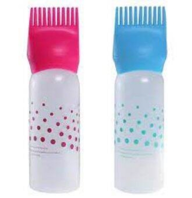 Picture of Multi-functional Hair Dyeing Treatment Oil Cream Shampoo Bottle - Oil Coloring Dispensing Applicator Brush Tip Tool