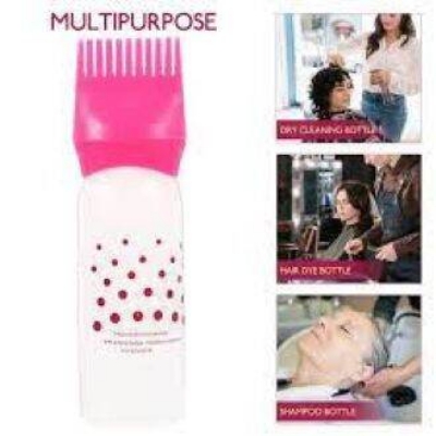 Picture of Multi-functional Hair Dyeing Treatment Oil Cream Shampoo Bottle - Oil Coloring Dispensing Applicator Brush Tip Tool