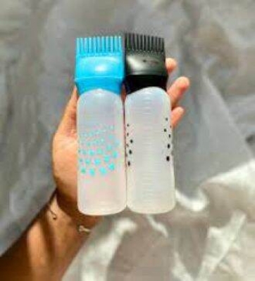 Picture of Multi-functional Hair Dyeing Treatment Oil Cream Shampoo Bottle - Oil Coloring Dispensing Applicator Brush Tip Tool