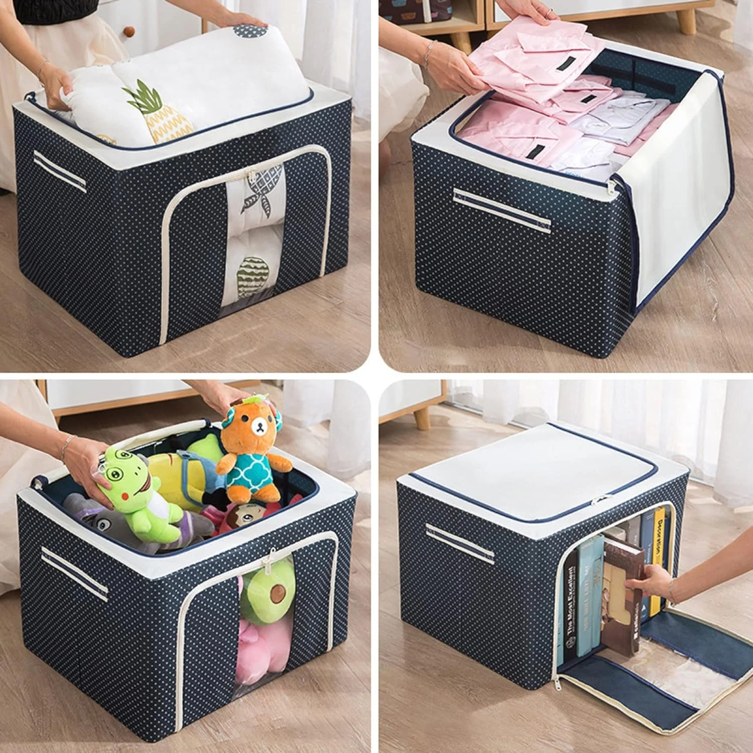 Picture of Foldable Clothes Storage Box-Ash