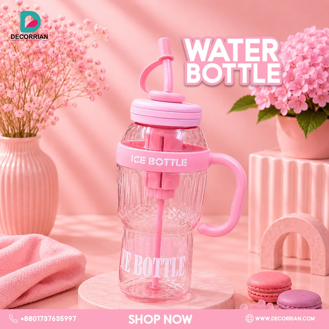 Picture of 1300ml Fruit Infuser Detox Ice Cream Theme Sipper Bottle, BPA-Free Stylish Water Bottle, Fruit Detox Bottle -Lemon
