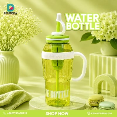 Picture of 1300ml Fruit Infuser Detox Ice Cream Theme Sipper Bottle, BPA-Free Stylish Water Bottle, Fruit Detox Bottle -Lemon