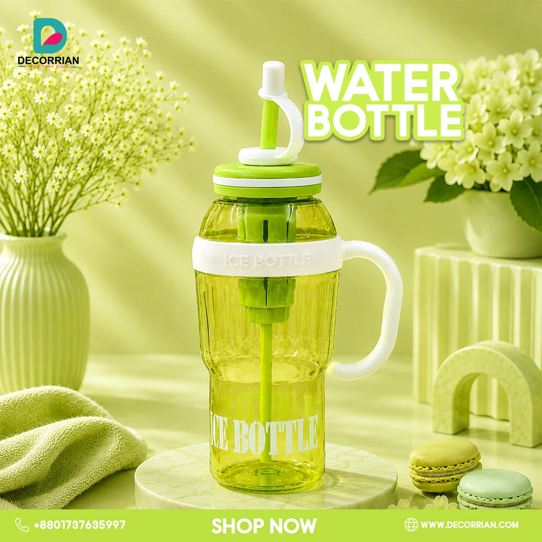 Picture of 1300ml Fruit Infuser Detox Ice Cream Theme Sipper Bottle, BPA-Free Stylish Water Bottle, Fruit Detox Bottle -Purple