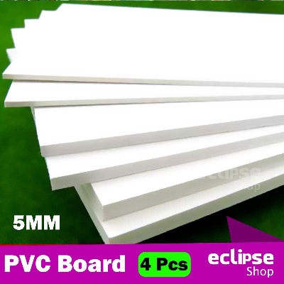 Picture of PVC board 5mm for diy project Model or chasis making material DIY 12 Inch X 12 Inch - 4 pcs-White