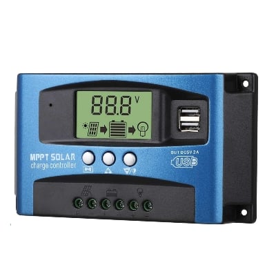 Picture of Solar Charge Controller 30A 12V 24V Auto USB Solar Panel Lcd Display Digital-Multicolor