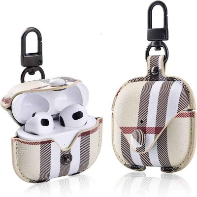 Picture of MODOS LOGICOS Apple Airpods 3 Case, PU Leather Case Compatible with Apple Airpods 3 / Airpods Pro Charging Case - Multicolor