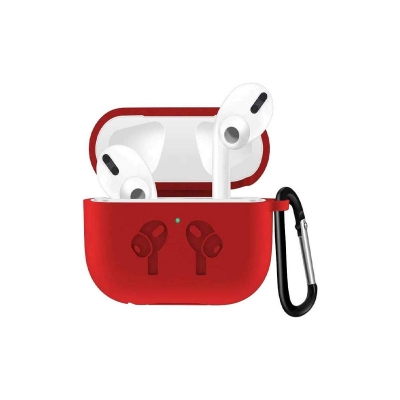 Picture of For Airpods Pro Protective Cover for Apple Airpods 3 Bluetooth Headset - Red