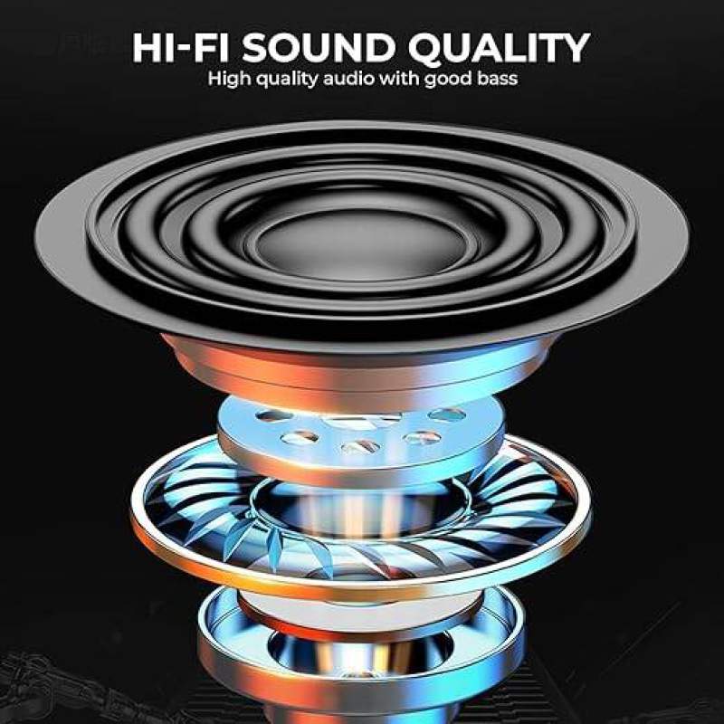 Picture of M29 Pro New Trending Fashion Headphones Tws Earbuds Bt 5.2 Mini Wireless Earbud Earphone With Flash Light - Bluetooth Headphone - Black