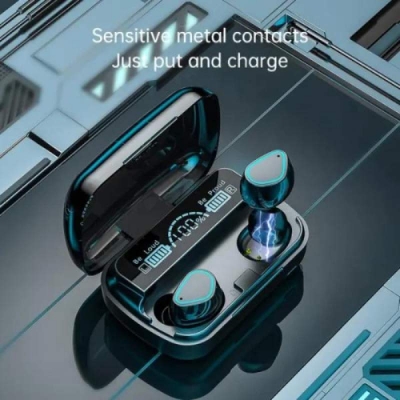 Picture of M30 Pro TWS Bluetooth 5.2 Earphones Stereo Sports Waterproof Earbuds Wireless Headphones HIFI Music Headset with LED Display Charging Box - Black