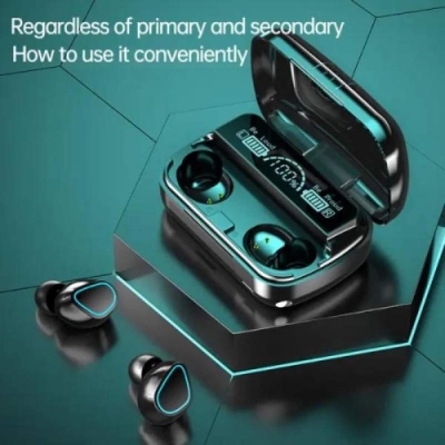 Picture of M30 Pro TWS Bluetooth 5.2 Earphones Stereo Sports Waterproof Earbuds Wireless Headphones HIFI Music Headset with LED Display Charging Box - Black