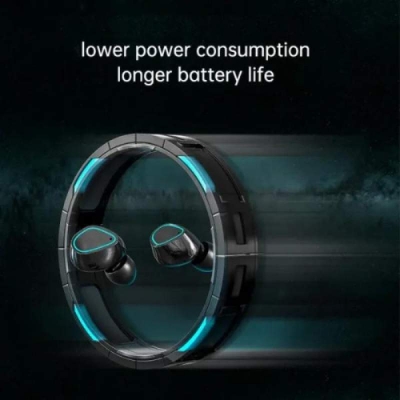 Picture of M30 Pro TWS Bluetooth 5.2 Earphones Stereo Sports Waterproof Earbuds Wireless Headphones HIFI Music Headset with LED Display Charging Box - Black